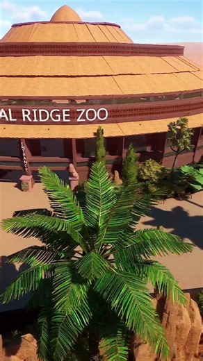 Peek at the NEW ENTRANCE - Kraal Ridge Zoo! Planet Zoo Short Peeks 🏛️✨ #planetzoo