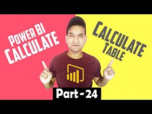 Power BI Calculate vs Calculate Table DAX Function | Calculate and Calculatetable Functions Power BI