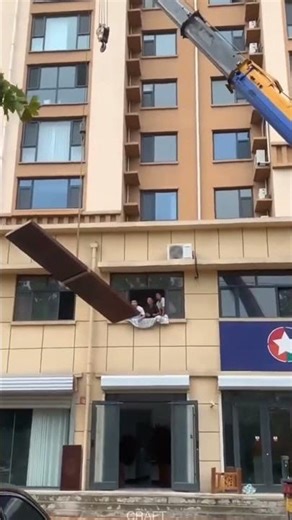 Crane Lifting Operation: Residential Building Delivery