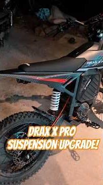 New DNM shock for the Drax X Pro 72v, Huge Suspension Upgrade! #draxxpro #emoto #suspension #surron