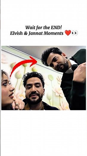 Wait Till The End 😱 Elvish Yadav & Jannat Zubair Cute Moments ❤️ #shorts