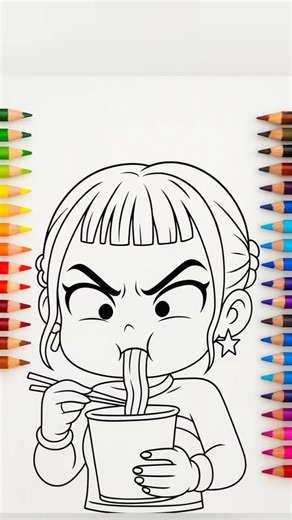 coloring pages Zoey #art #drawing #sketch #coloring #kidsvideo #funny #animation