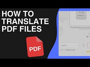 How To Translate PDF Files To Different Languages - Complete Tutorial