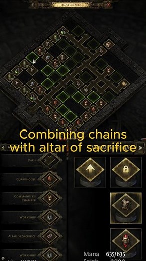 Combining chains with altar of sacrifice #poe2