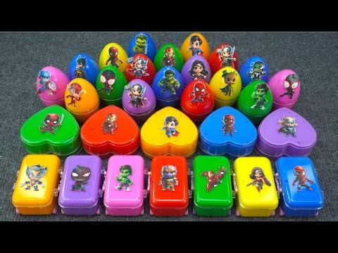 Marvel Slime Galaxy 🌀 Fun with Spider-Man, Superman, Hulk & Friends More Satisfying ASMR ✨