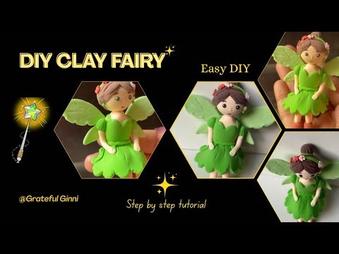 Make a Cute Fairy with Clay 🧚 | Easy DIY Clay Fairy Tutorial #clayart #diy #claycraft #youtube