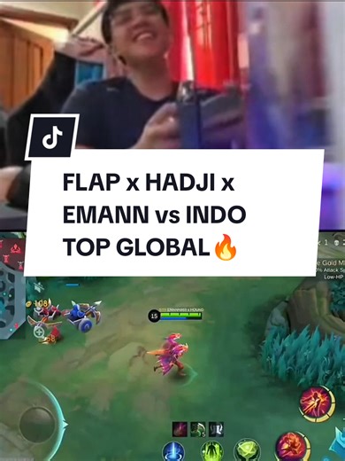 Flap, Hadji & Emann Challenge Indo Top Global in MLBB