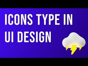 What are different types of icons in UI design?