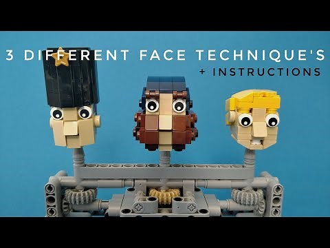 3 different LEGO face technique's, with instructions!