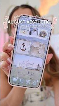 what’s on my iphone for august 🌊 cute ios 26 layout!! #youtubeshorts #shorts #iphone17promax