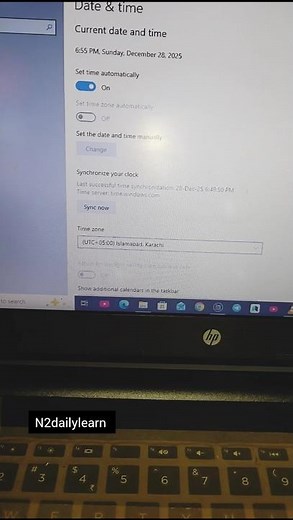 How to Fix Date And Time Reset Windows | All Pc/Desktop/Laptop Date And Time Reset Problem#shorts