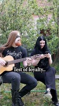 I wish it was another man. Honestly. 💀 #blackmetal #comedy #loyalty #couple #youtube #shorts