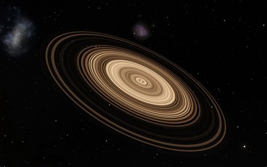 [SpaceEngine]用SE模拟器看J1407b(光环最大的行星)