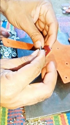 Fixing Snap Buttons on Leather Pocket | Strong Lock #shorts