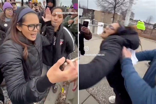 Turning Point USA journo punched, shoved to ground during violent anti-ICE protest in Minn.: video