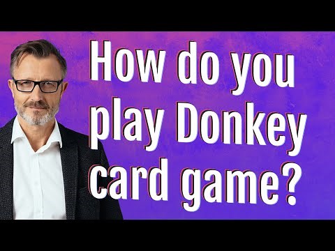 How do you play Donkey card game?