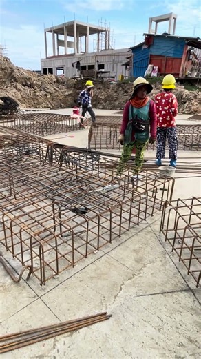 Footing’s rebar installation #construction#civilengineering#building