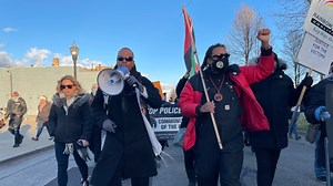 Protesters March Against Kyle Rittenhouse Jury Verdict in Downtown Kenosha