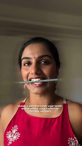 42K views · 2.1K reactions | Place a pen between your teeth and start speaking! ⚡️ A perfect fun activity to improve your speech clarity! #speech #speechclarity #speechcoach #voice #voicetherapy #communication #communicationskills #communicationiskey #vocalcoach #voiceacting #acting #voiceartist | Shruthi Sathyan | Facebook