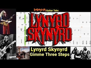Gimme Three Steps - Lynyrd Skynyrd - Lead Guitar TABS Lesson (Rewind)