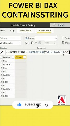 Contains String Dax Power BI