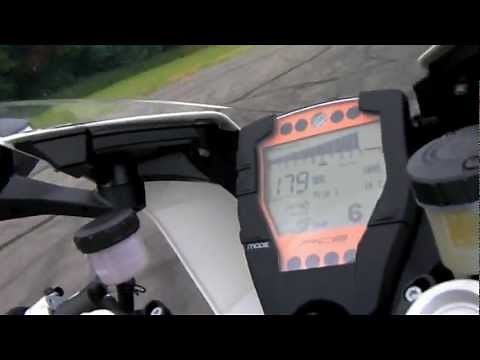 KTM RC8 R Top Speed Run