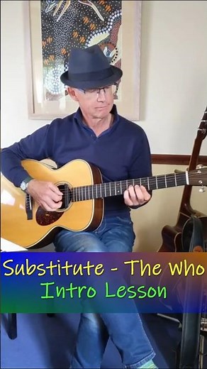 Substitute Guitar Lesson Tutorial The Who #substituteguitarlesson