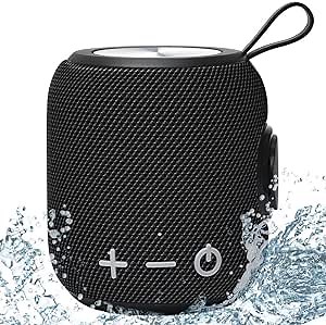Sanag Portable Bluetooth Speaker, Mini Bluetooth 5.0 Dual Pairing Wireless Speaker,24H Playtime,Stereo Sound IP67 Waterproof for Travel,Outdoors,Home and Party