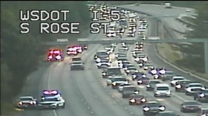 Traffic slowed on northbound I-5 by incident in south Seattle