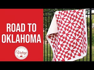 FREE Large Quilt Block Pattern - Sew a Two Tone Quilt - Road to Oklahoma | Classic & Vintage Series