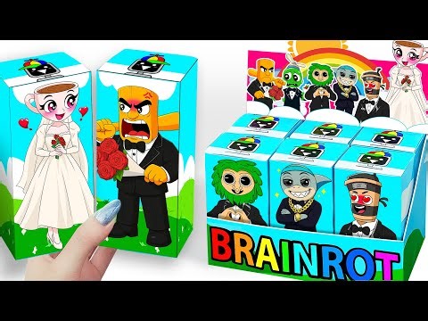 🌟Paper DIY🌟UNBOXING BARBIE BRAINROT GIRLS Candy Blind Bag! BALLERINA CAPPUCCINA x ESPRESSO SIGNORA