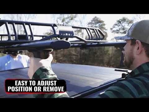 RealTruck Elevate Base Truck Rack | Low-Profile, T-Slot Compatible, 750 lb Capacity