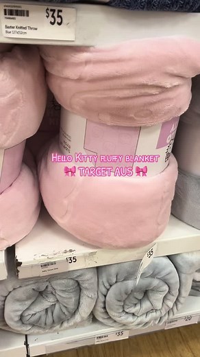 Hello Kitty Pink Throw Blanket Available at Target Australia