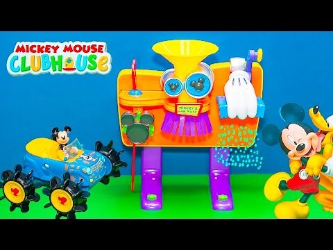 Mickey Mouse Goes through his Car Wash Play Set