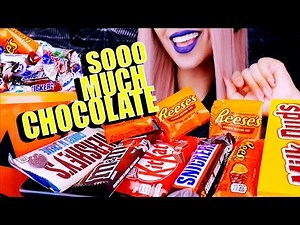 ASMR Chocolate Candy Eating Sounds *Soft Crunchy*