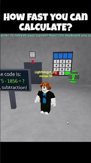 🌀 Floor 68 – "ROBLOX IQ TEST – TEST YOUR MATHS! 🤯🔍 #Shorts"