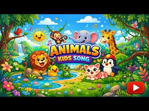 🐘 The Big Animals Song! 🐬🦒 Learn Wild & Farm Animals for Toddlers |Educational Songs for Kids