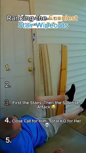 Top 5 Funniest Stair Fails Ever Caught on Camera!