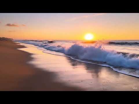 🌊 10 HOURS of BEACH WAVES 🌴 Ocean Sounds for Deep Sleep, Relaxation, Study, Anxiety Relief