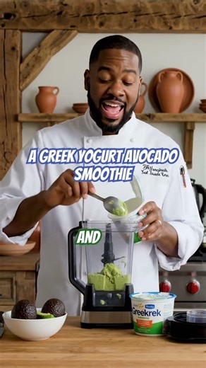 Greek Yogurt Avocado Smoothie for spring and summer #drink #easynutrition #hearthealthydiet #fyp