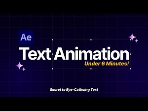 Master Text Animation in Under 6 Minutes (After Effects 2025)