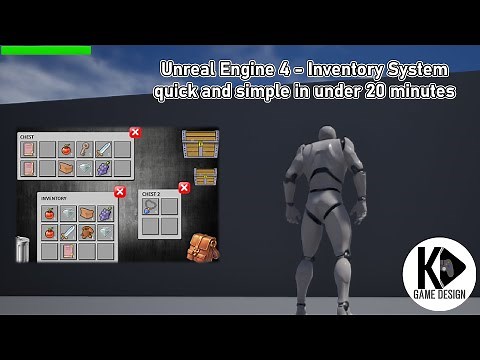 Unreal Engine 4 - Inventory System quick and simple in under 20 minutes