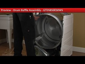 GE Dryer - Thumping Sounds While on Spin - Drum & Baffle Assembly Repair and Diagnostic