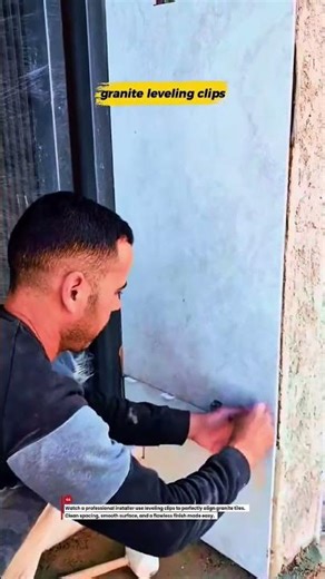 Perfect Level Every Time! Pro Uses Tile Leveling Clips for Granite
