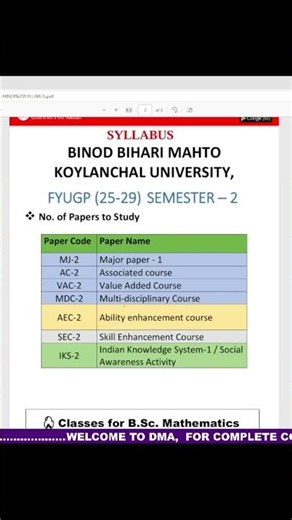 BBMKU SEM-2 (25-29) AEC-HINDI SYLLABUS ||