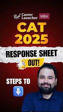 CAT 2025 Response Sheet OUT! How to Download? Score vs Percentile, Answer Key & Expected Cut-Offs
