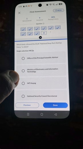 Which body released the Draft "National Deep Tech Startup Polic... | Filo