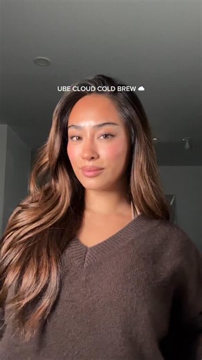 savannah palacio on Instagram: "the prettiest and tastiest pick me up☁️✨ shop @tradecoffeeco link in bio!! #drinktrade #ad #ubecloudcoldbrew #coldbrew"