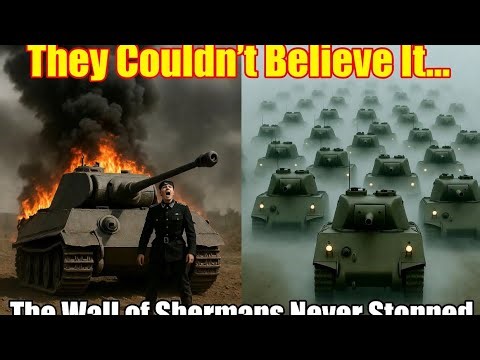 German Tank Crews Couldn't Believe The Wall Of American Shermans That Never Stopped Coming