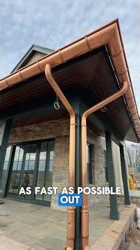 8” Custom Copper Gutters Installed